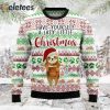 Have Yourself A Lazy Little Christmas Sloth Ugly Sweater