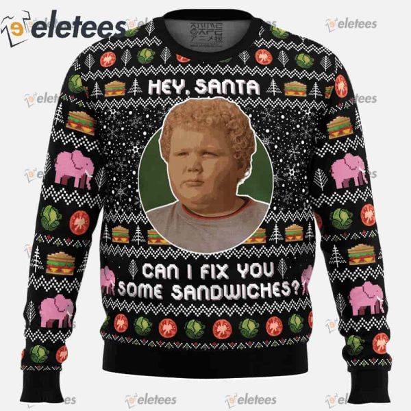 Hey Santa Can I Fix You Some Sandwiches Bad Santa Ugly Christmas Sweater