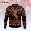 Horse Through Snow Ugly Christmas Sweater