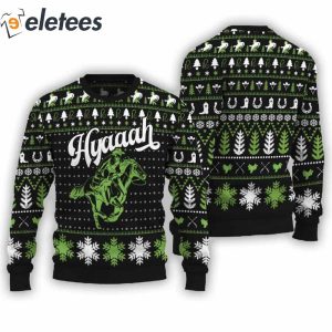 Hyaaah Horse Riding Ugly Christmas Sweater2