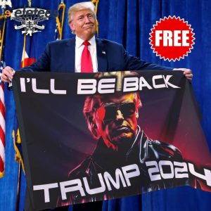 I Will Be Back Trump 2024 Flag