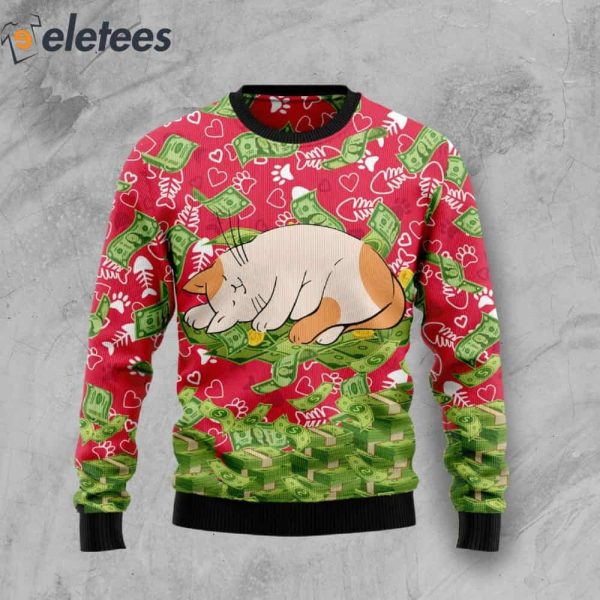 I Work Hard So That My Cat Can Have A Better Life Ugly Christmas Sweater