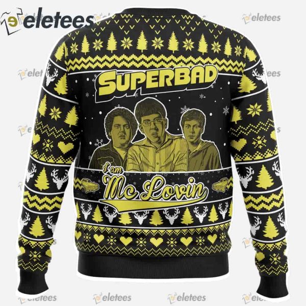 I am Mc Lovin Superbad Ugly Christmas Sweater