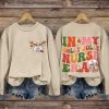 In Holly Jolly Nurse Era Nurse Christmas Print Casual Sweatshirt