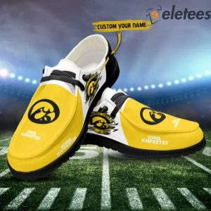 Iowa Hawkeyes Basketball Personalized Dude Shoes