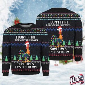 Its Scream Chicken Ugly Christmas Sweater 1