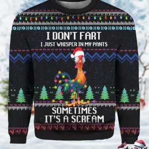 Its Scream Chicken Ugly Christmas Sweater 2