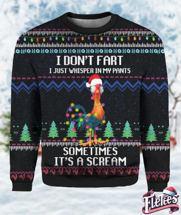 It’s Scream Chicken Ugly Christmas Sweater