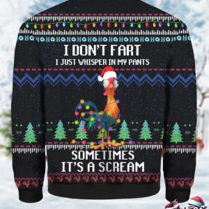 Its Scream Chicken Ugly Christmas Sweater 3