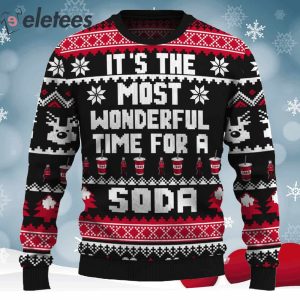 Its The Most Wonderful Time For A Soda Ugly Christmas Sweater