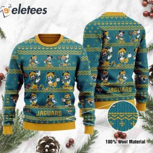 Jaguars Mickey Mouse Knitted Ugly Christmas Sweater1