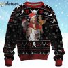 Jesus With Santa Claus And Reindeer Ugly Christmas Sweater