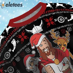 Santa and outlet jesus christmas sweater