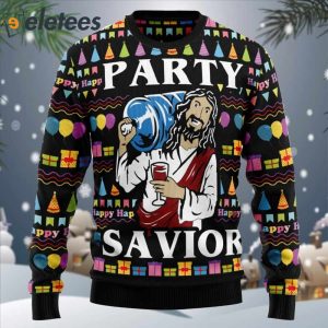 Party like it's your 2024 birthday jesus christmas sweater