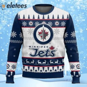 Jets Hockey Ugly Christmas Sweater