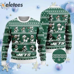 Jets Mickey Mouse Knitted Ugly Christmas Sweater