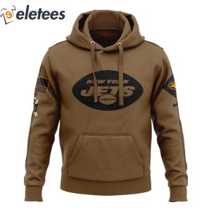 Jets Salute To Service Veterans Day Brown Hoodie