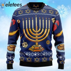 Jewish Hanukkah Ugly Christmas Sweater