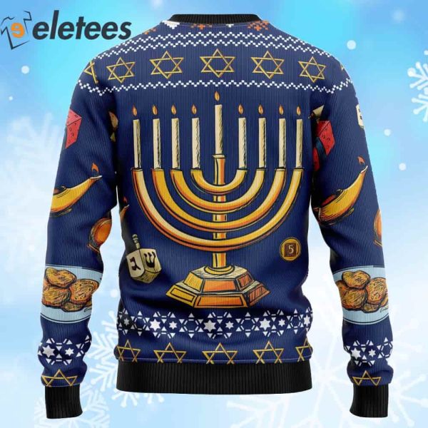 Jewish Hanukkah Holiday Ugly Christmas Sweater