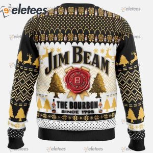 Jim Beam The Bourbon Ugly Christmas Sweater1