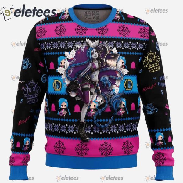 Jinx League of Legends Ugly Christmas Sweater