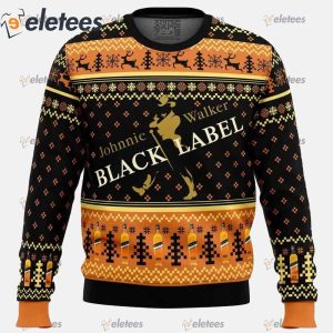 Johnnie Walker Black Label Ugly Christmas Sweater