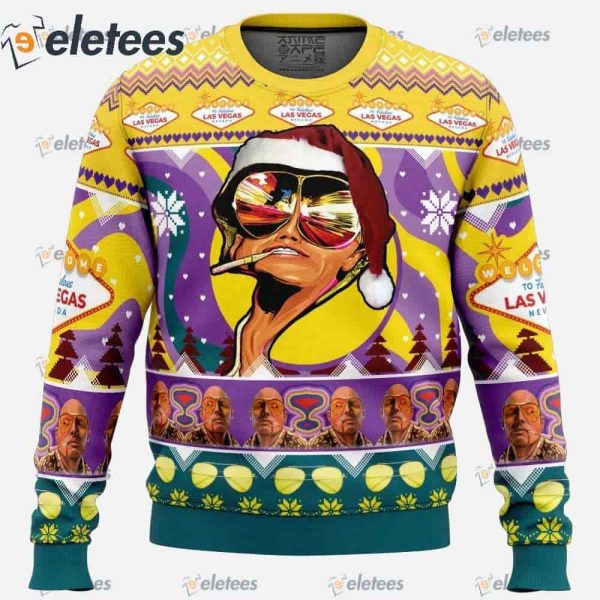 Johnny Depp Fear and Loathing Ugly Christmas Sweater