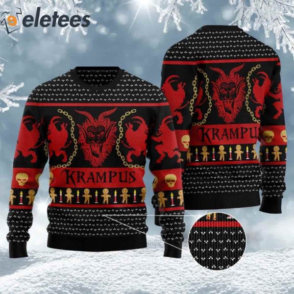 Krampus Christmas Red Ugly Sweater