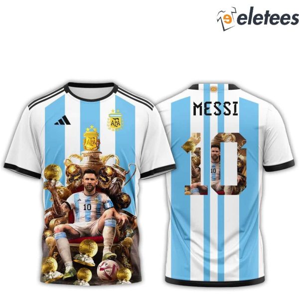 Leo Messi Ballon d’Or 2023 Argentina Jersey