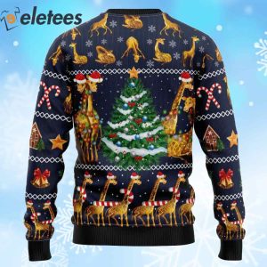 Love Giraffe Ugly Christmas Sweater 2
