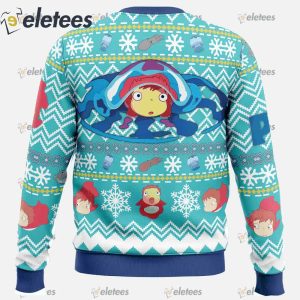 Magical Ponyo Studio Ghibli Ugly Christmas Sweater1