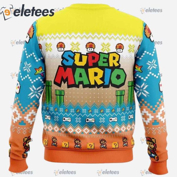 Mario Adventure of Super Mario Bros Ugly Christmas Sweater