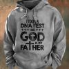 Men’s I Took A Dna Test And God Is My Father Print Casual Hoodie