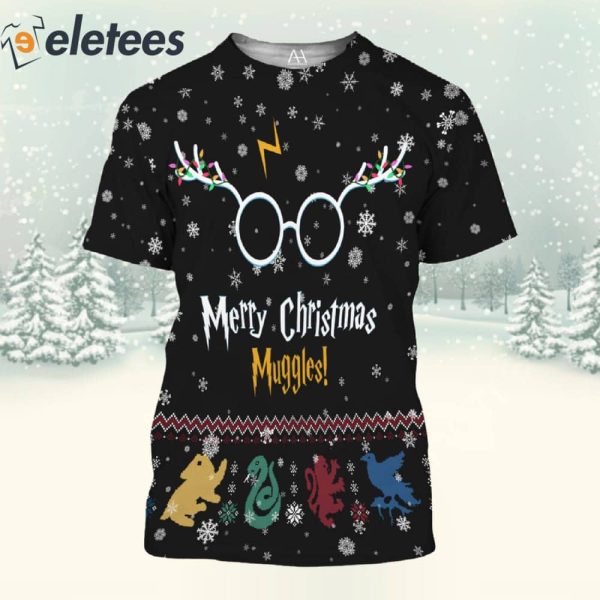 Merry Christmas Muggles 3D Print Shirt