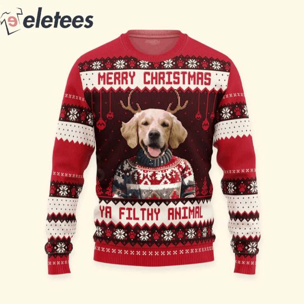 Merry Christmas Ya Filthy Animal Christmas Sweater