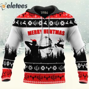 Merry Huntmas 3D Christmas Shirt3