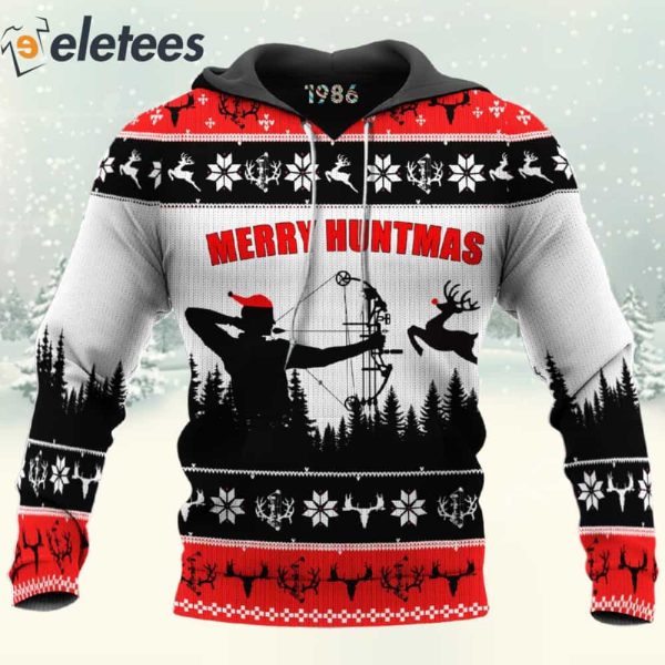 Merry Huntmas 3D Christmas Shirt