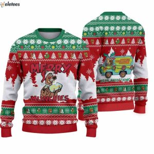 Scooby-Doo Merry Munchies The Mystery Machine Deck Everything Ugly Christmas Sweater
