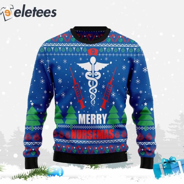 Merry Nursemas Ugly Christmas Sweater