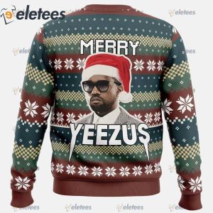 Merry Yeezus Kanye West Ugly Christmas Sweater1