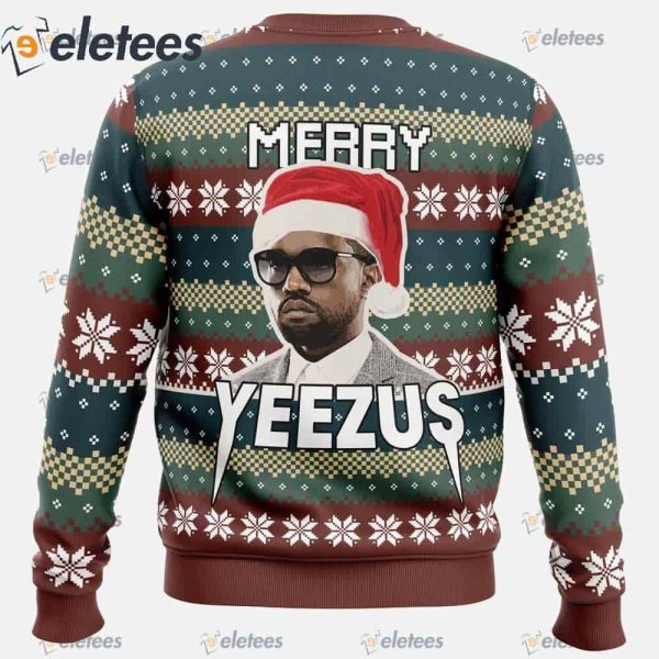 Merry Yeezus Kanye West Ugly Christmas Sweater