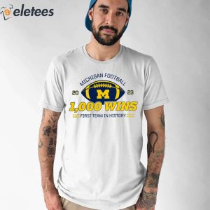 Michigan Football 1000 Wins Shirt