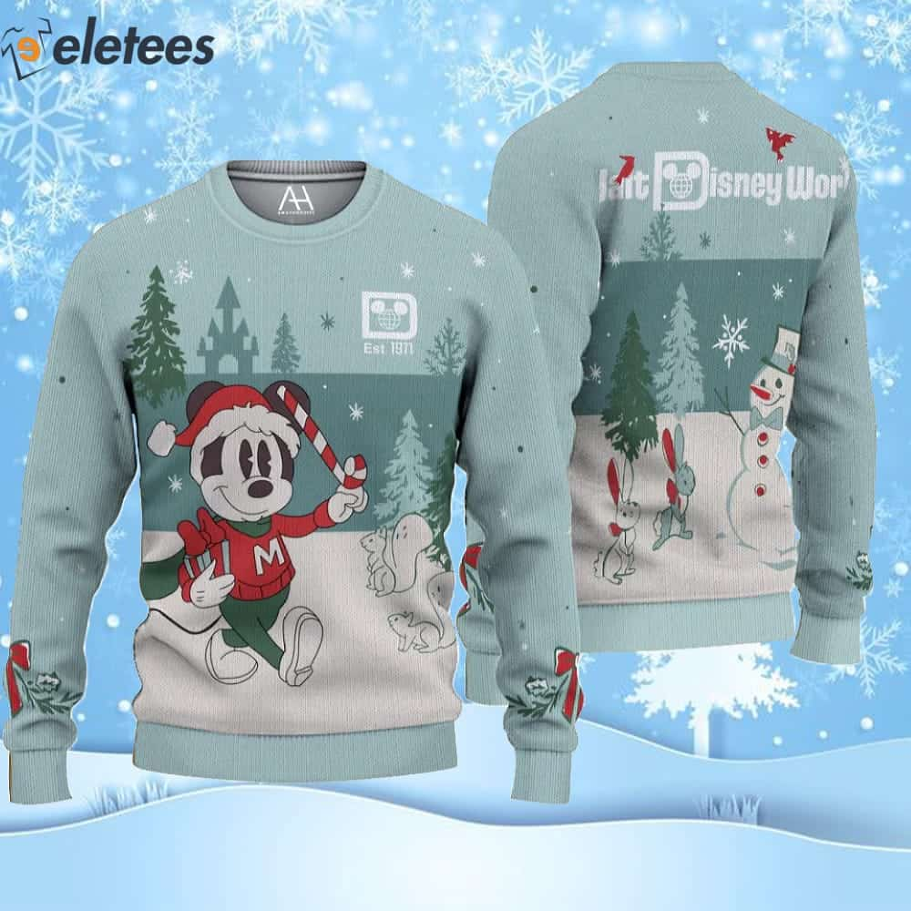 Mickey mouse outlet holiday sweater