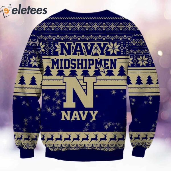 Midshipmen Grnch Christmas Ugly Sweater