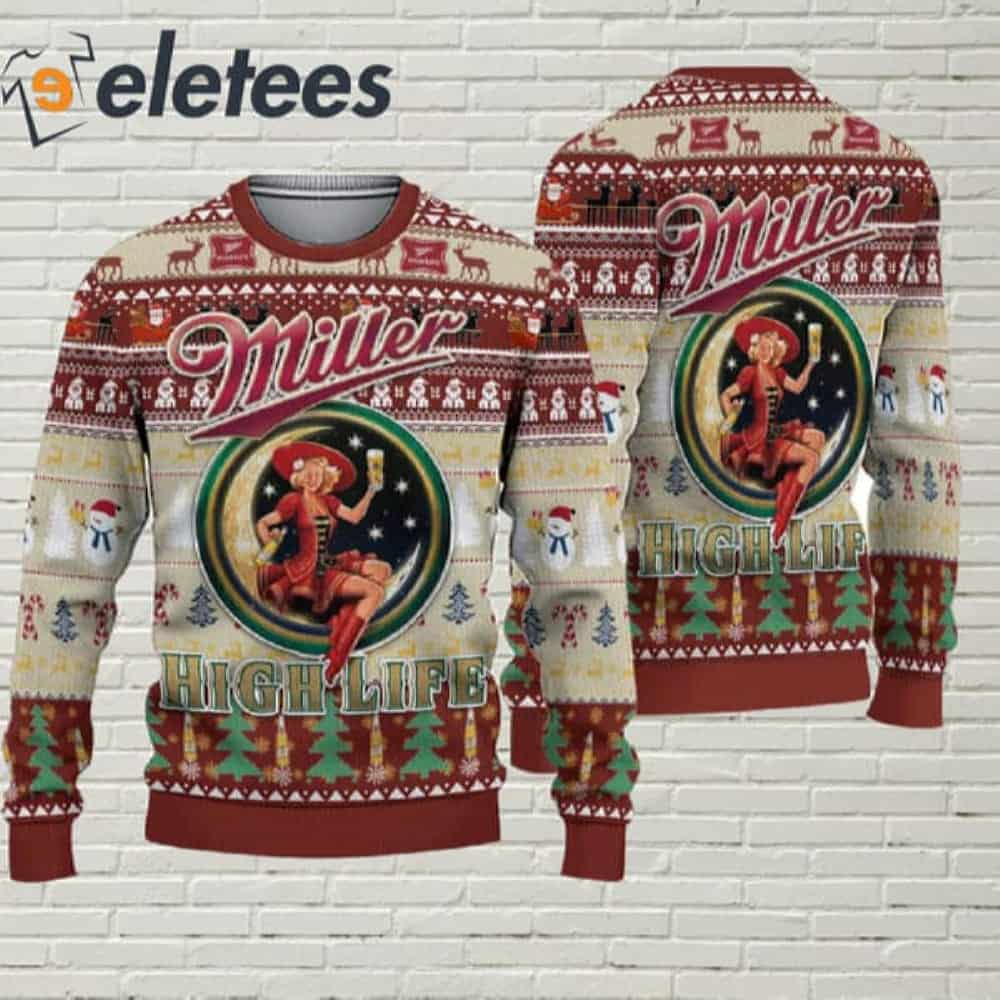 Miller high clearance life ugly sweater