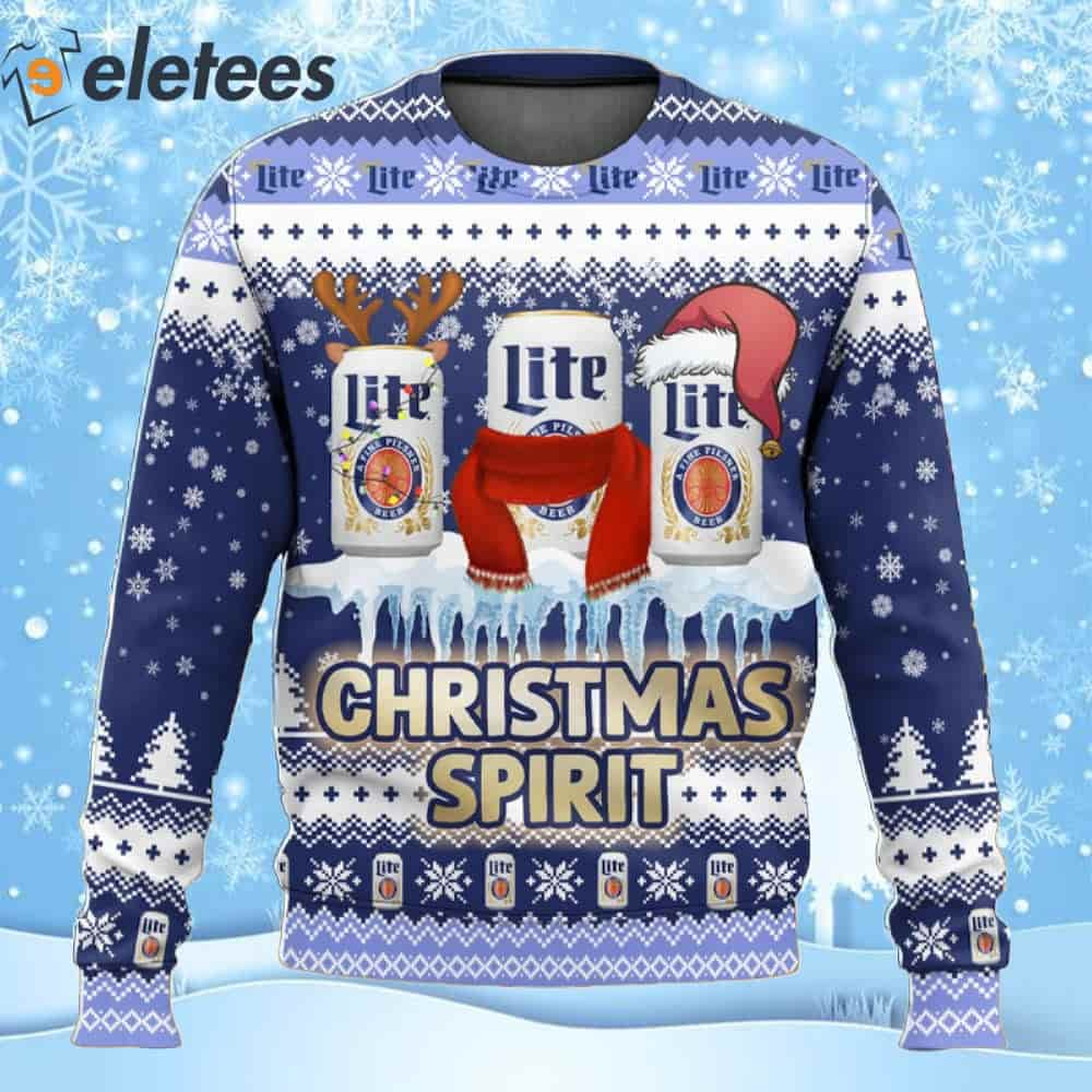 Lite beer christmas sweater best sale