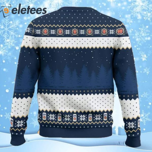 Miller Lite It’s The Most Wonderful Time For A Beer Ugly Christmas Sweater