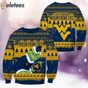 Mountaineers Grnch Christmas Ugly Sweater 2