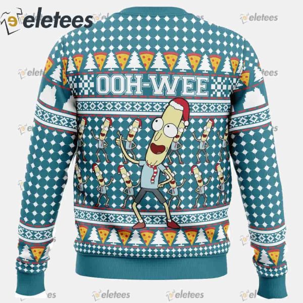 Mr. Poopybutthole Ohh Wee Rick n Morty Ugly Christmas Sweater