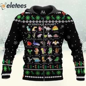 My Dinosaur Alphabet 3D Christmas Shirt4